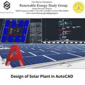 2D Design of Solar Plant in AutoCAD